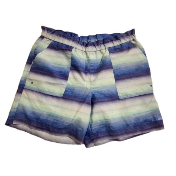 The North Face‎ Girl’s Shorts Blue Ombre Flashdry Size XL 18 - Picture 1 of 4